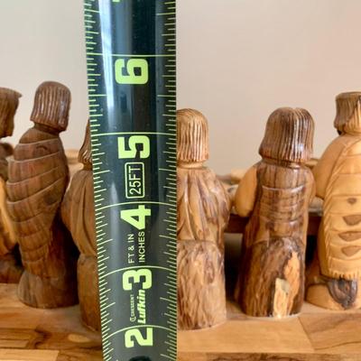 LOT 229 B: Hand Carved Olive Wood “The Last Supper” by Zytoon