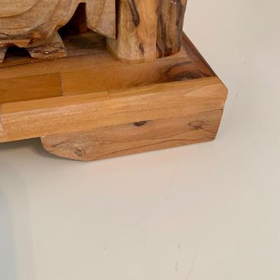 LOT 229 B: Hand Carved Olive Wood “The Last Supper” by Zytoon