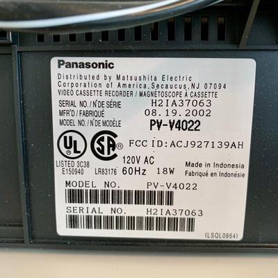 LOT 230 B: Panasonic 4 Head Omnivision VHS Player Model #PV-V4022