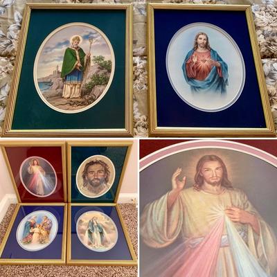 LOT 231 B: Framed Religious Wall Decor Collection