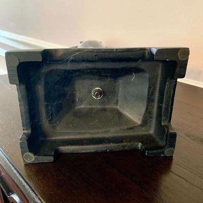 LOT 234 D: Home Decor Collection: Mail Sorter, Hourglass, & 3 Seat Wooden & Metal Bicycle