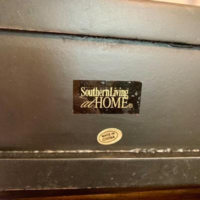 LOT 234 D: Home Decor Collection: Mail Sorter, Hourglass, & 3 Seat Wooden & Metal Bicycle