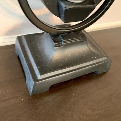 LOT 234 D: Home Decor Collection: Mail Sorter, Hourglass, & 3 Seat Wooden & Metal Bicycle