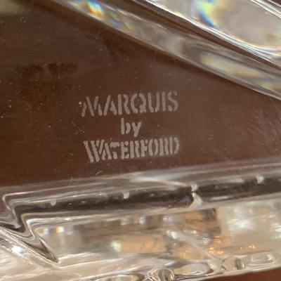 LOT 237 D: Marquis Waterford Cut Crystal Glass Dish, Toscany Lead Crystal Angel, & More