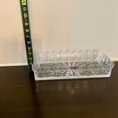 LOT 237 D: Marquis Waterford Cut Crystal Glass Dish, Toscany Lead Crystal Angel, & More