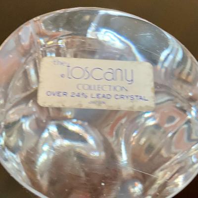 LOT 237 D: Marquis Waterford Cut Crystal Glass Dish, Toscany Lead Crystal Angel, & More