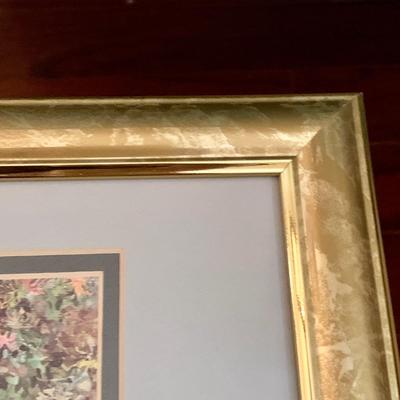 LOT 239 D: Irish Hanging Wall Decor: Framed “An Old Irish Welcome” & Celtic Cross