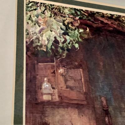 LOT 239 D: Irish Hanging Wall Decor: Framed “An Old Irish Welcome” & Celtic Cross