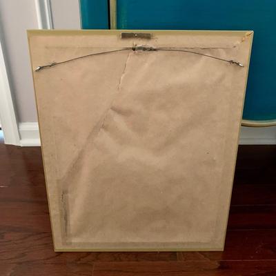 LOT 239 D: Irish Hanging Wall Decor: Framed “An Old Irish Welcome” & Celtic Cross