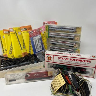 N Scale Engines & Rail Train Cars & N Scale Track