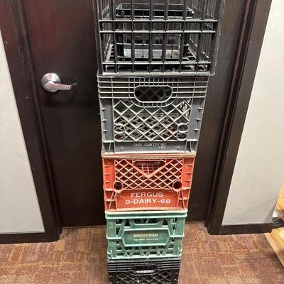 Vintage Plastic Milk Crates