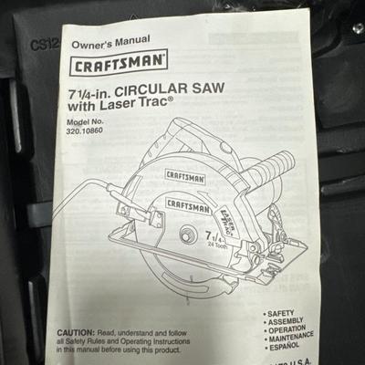 Craftsman circular saw 7 1/4 quarter inch