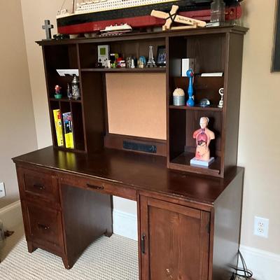 Potter Barn Solid Wood Desk/Hutch