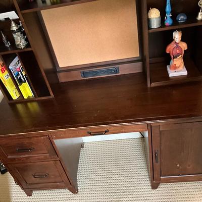 Potter Barn Solid Wood Desk/Hutch