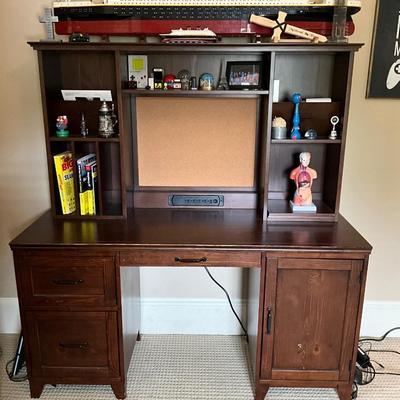 Potter Barn Solid Wood Desk/Hutch