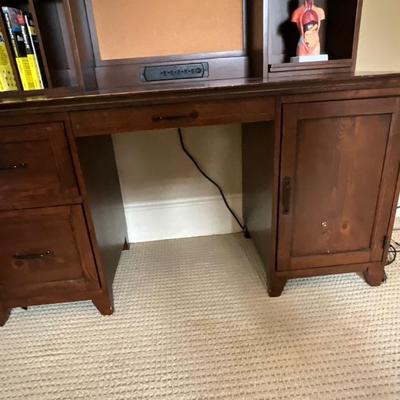 Potter Barn Solid Wood Desk/Hutch