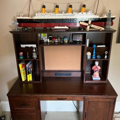 Potter Barn Solid Wood Desk/Hutch