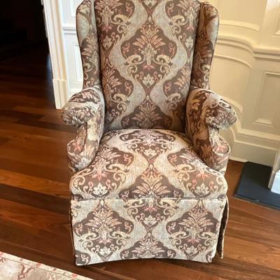 Pair of Southwood Furniture Wing Back Accent Chairs