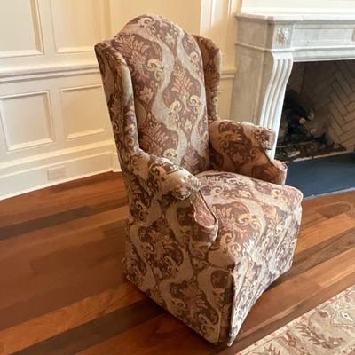 Pair of Southwood Furniture Wing Back Accent Chairs
