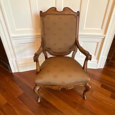 Century Furniture Silk Upholstered Accent Armchair