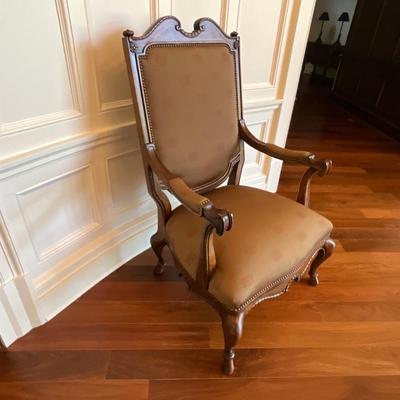 Century Furniture Silk Upholstered Accent Armchair