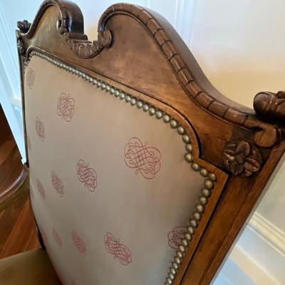 Century Furniture Silk Upholstered Accent Armchair