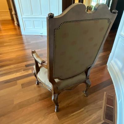 Century Furniture Silk Upholstered Accent Armchair