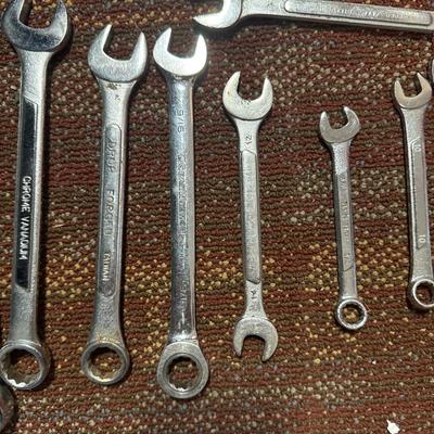 Assortment of hand wrenches