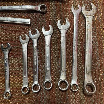 Assortment of hand wrenches