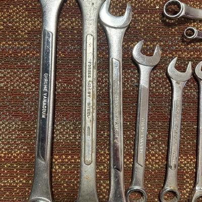 Assortment of hand wrenches