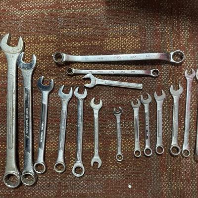 Assortment of hand wrenches