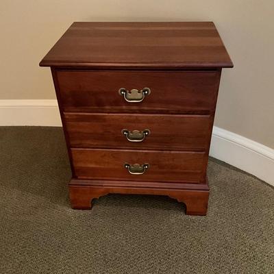 Pair of Cresent Furniture Solid Cherry Nightstands