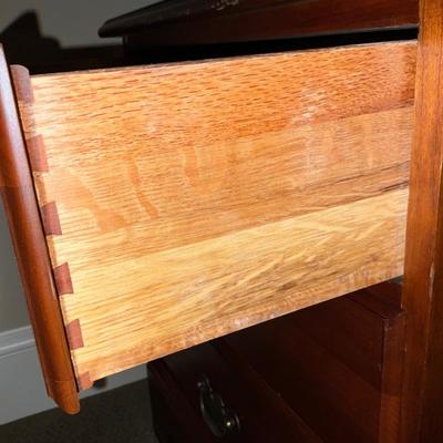 Pair of Cresent Furniture Solid Cherry Nightstands