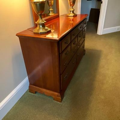 American Drew Solid Cherry Dress With Mirror