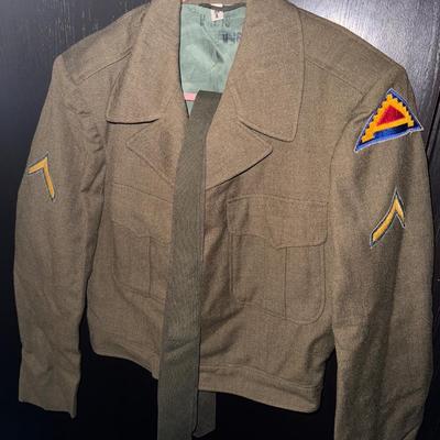 World War II class a jacket with Tie