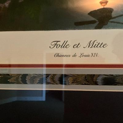 Folle Et Mitte Framed Artwork 39.5 X 32