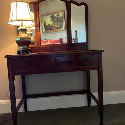 Antique Solid Wood Vanity/Desk