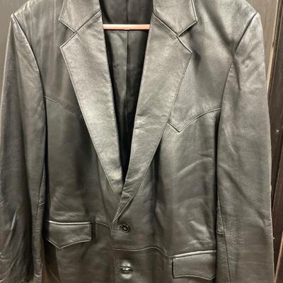 Leather sport coat & Worthington coat