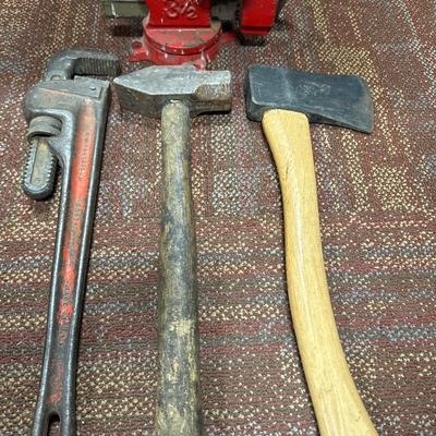 Bench Vise and tools