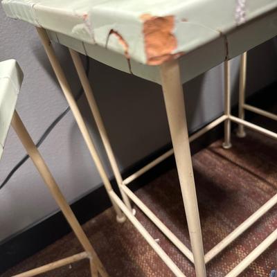 2 sets of mosaic nesting tables