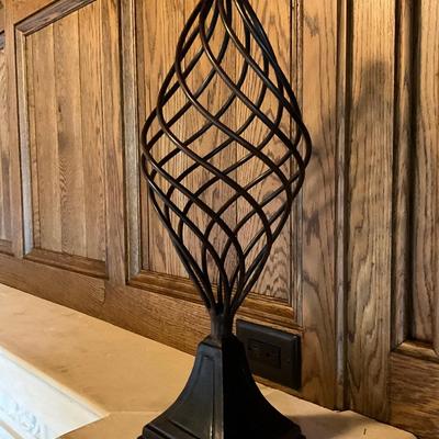 Pair of Bronzed “Austin” Spiral Finials