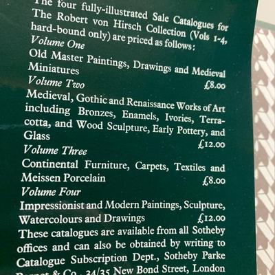 Robert Von Hirsch Medieval Art Pottery & Glass Vol. 2 Sothebys June 22, 1978 London Auction Catalog Illustrated Hardback
