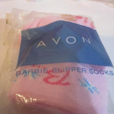 Barbie Hair Accessories & Avon Slipper Socks