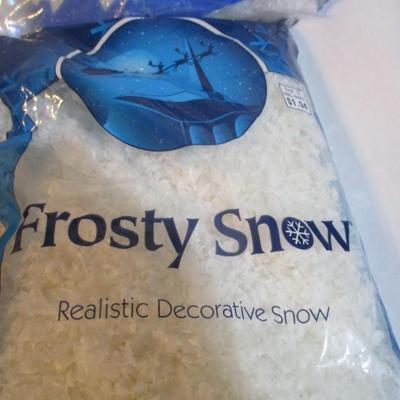 Christmas Drapes Sno Flakes Decorative Snow