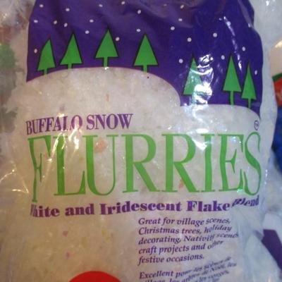 Christmas Drapes Sno Flakes Decorative Snow