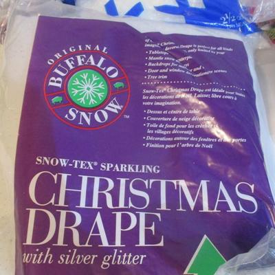Christmas Drapes Sno Flakes Decorative Snow