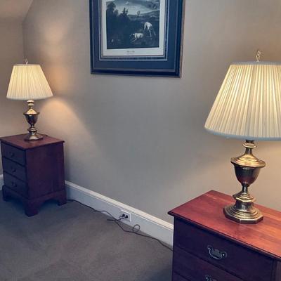 Pair of Solid Brass Lamps