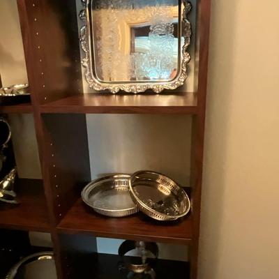 Lot full of 15 piece Silver Serving Pieces