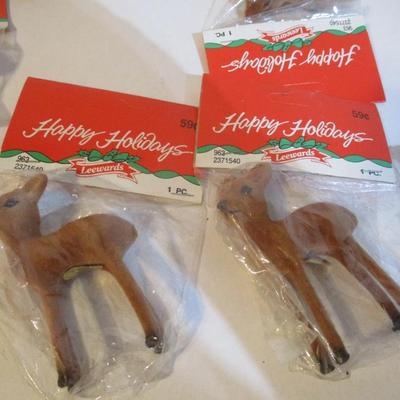New Happy Holidays Leeward Deer Figurines Vintage Christmas Lot 97