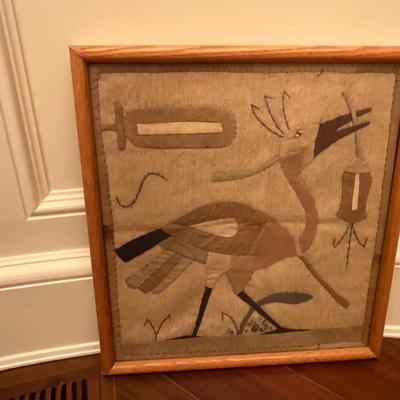 3 Piece Vintage Wall Flat Weave Egyptian Textile Art